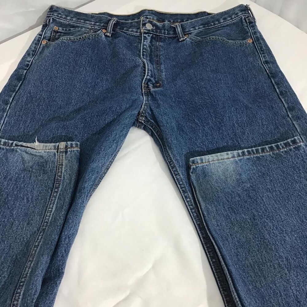 Levi-s Men's Blue and Navy Jeans